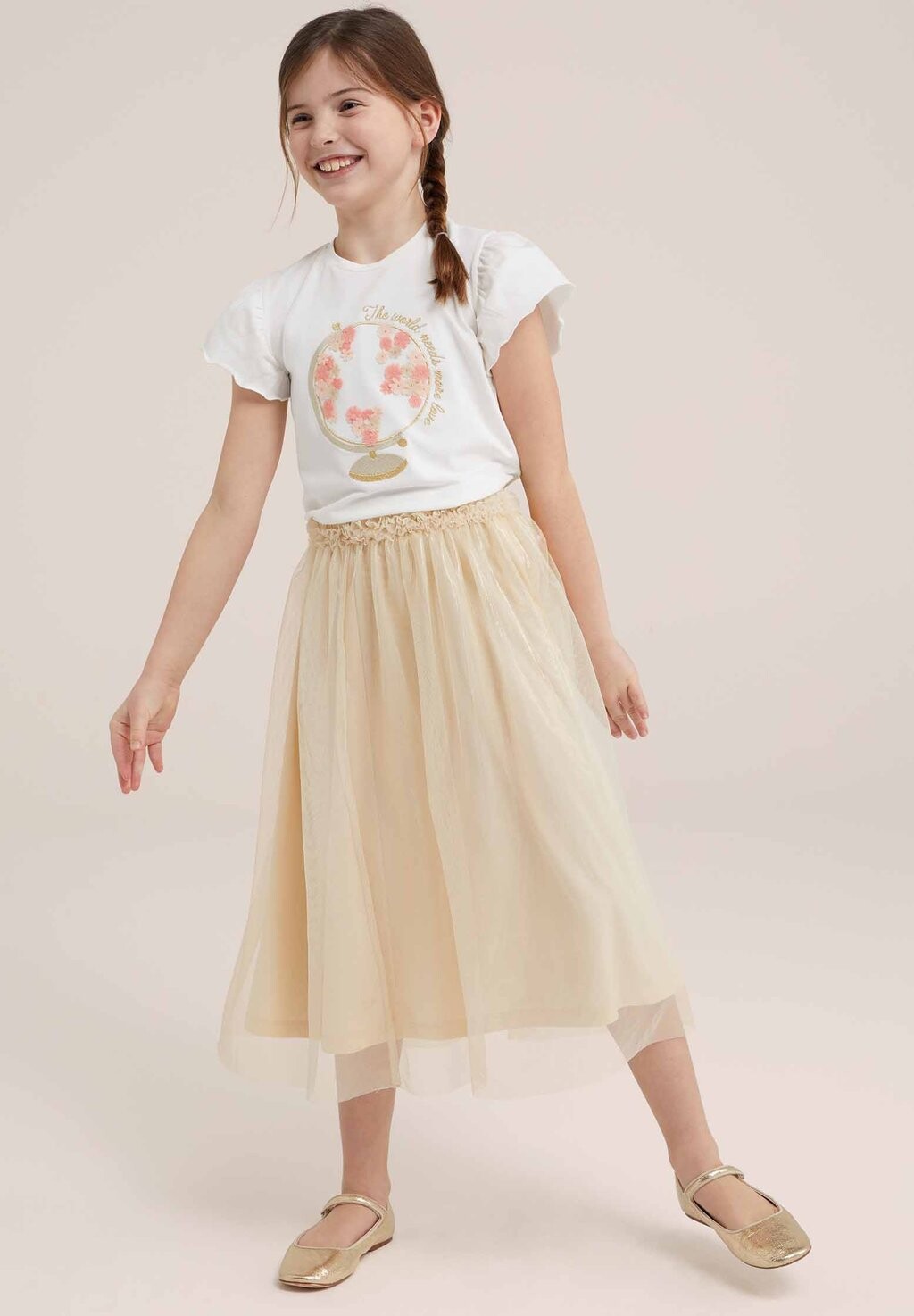 

Юбка А-силуэта WE Fashion, цвет gold