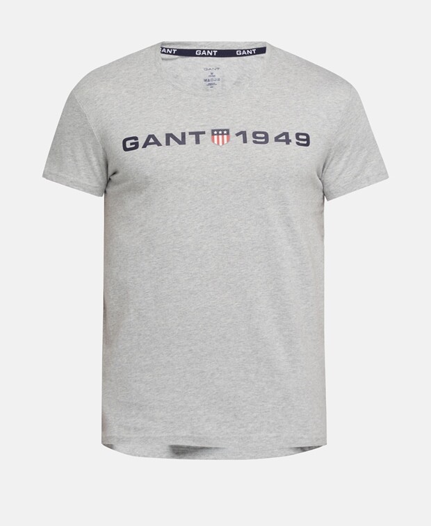 

Футболка Gant, светло-серый