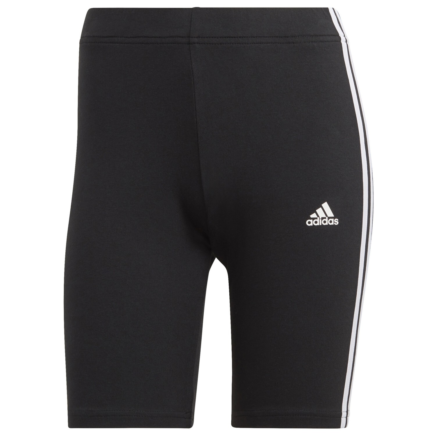 Шорты Adidas Women's 3 Stripes BK, цвет Black/White