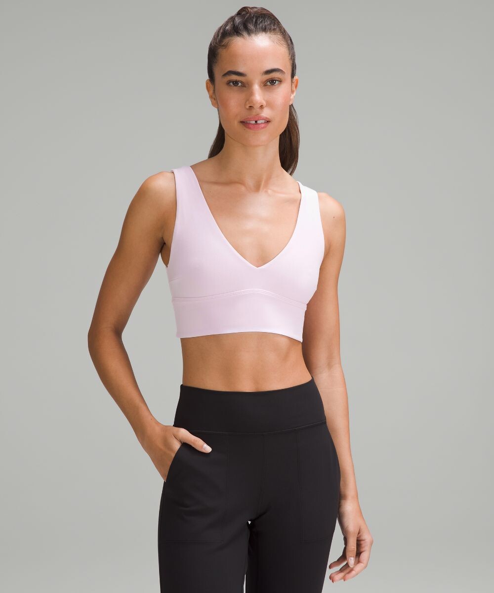 

Бюстгальтер Align с V-образным вырезом Lululemon, розовый