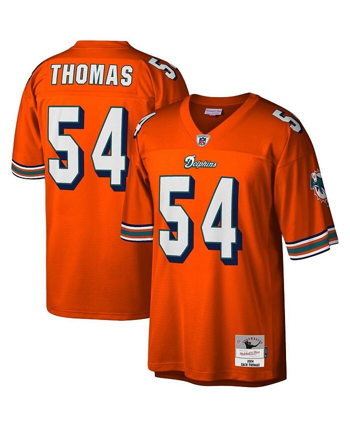 

Мужская футболка Зака Томаса Orange Miami Dolphins Legacy Replica Mitchell & Ness, оранжевый
