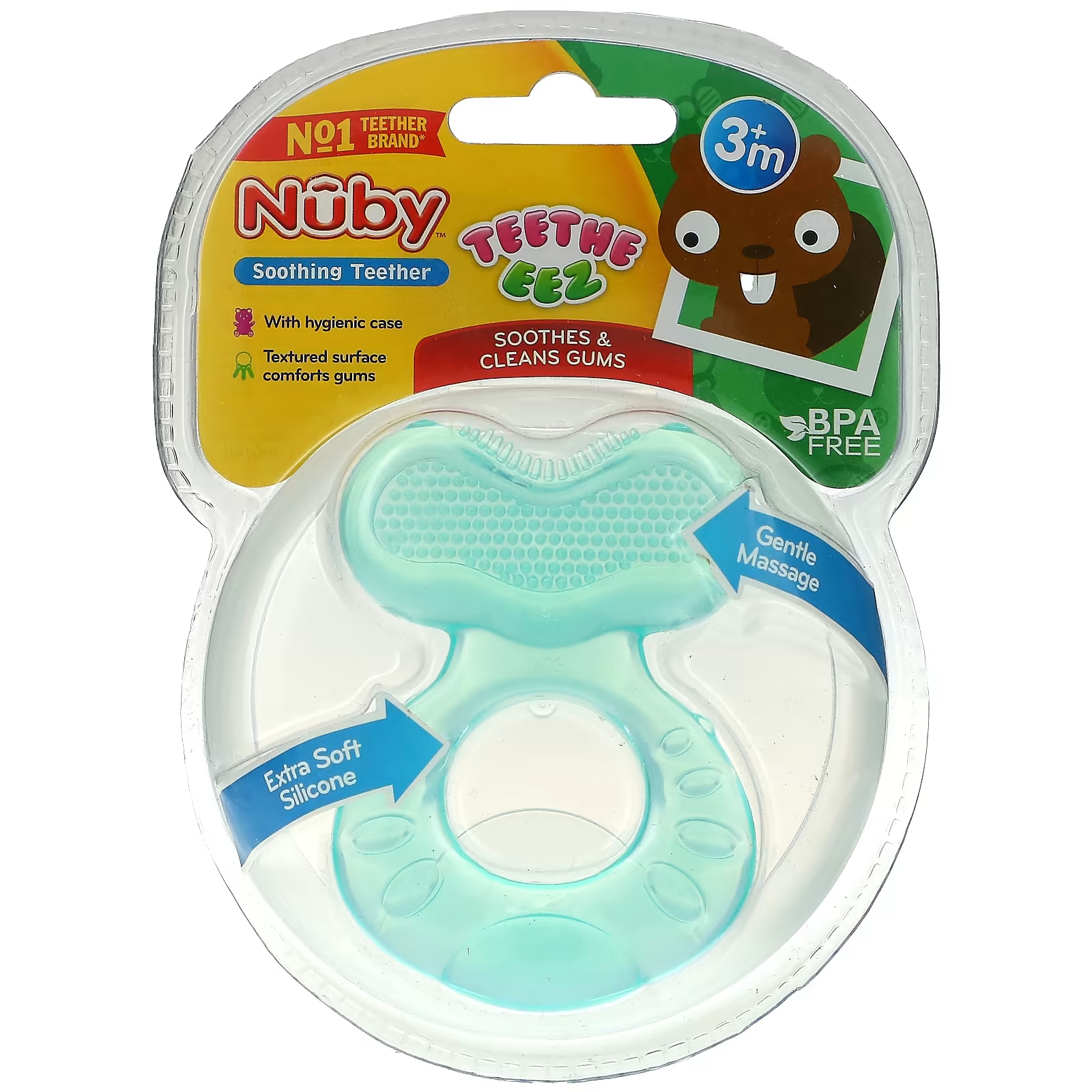 

Прорезыватели Nuby Eez 3+ Months Aqua для зубов