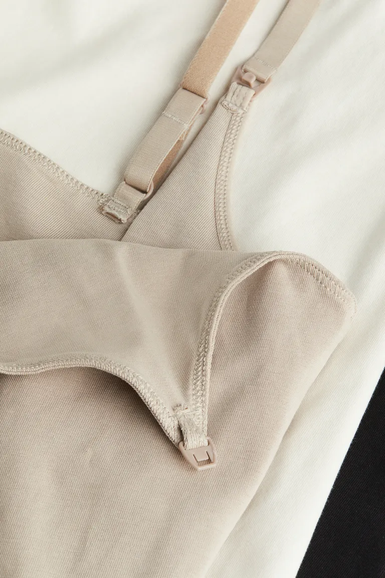 

Майки для кормления, 3 шт H&M, бежевый