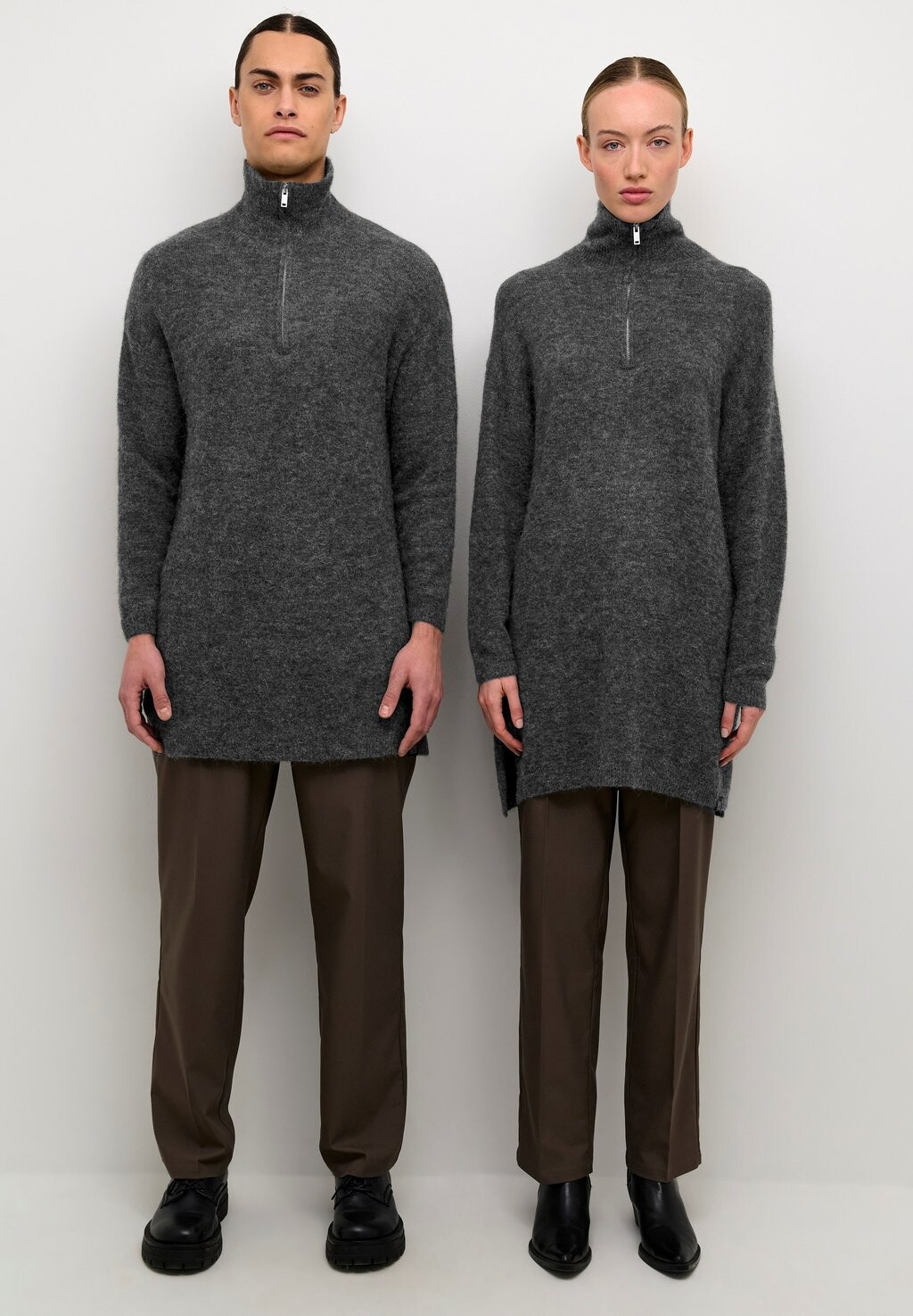 

Свитер вязаный DYLANLN GF Lounge Nine, цвет grey melange