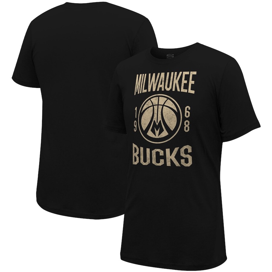 

Футболка с коротким рукавом Stadium Essentials Milwaukee Bucks, черный