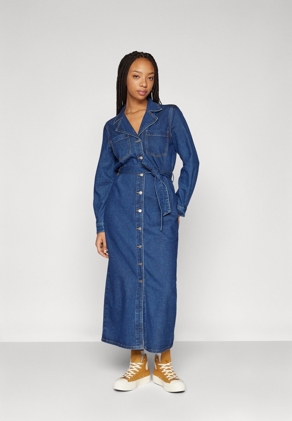 

Джинсовое платье Objzofia Shirt Dress Object, цвет medium blue denim
