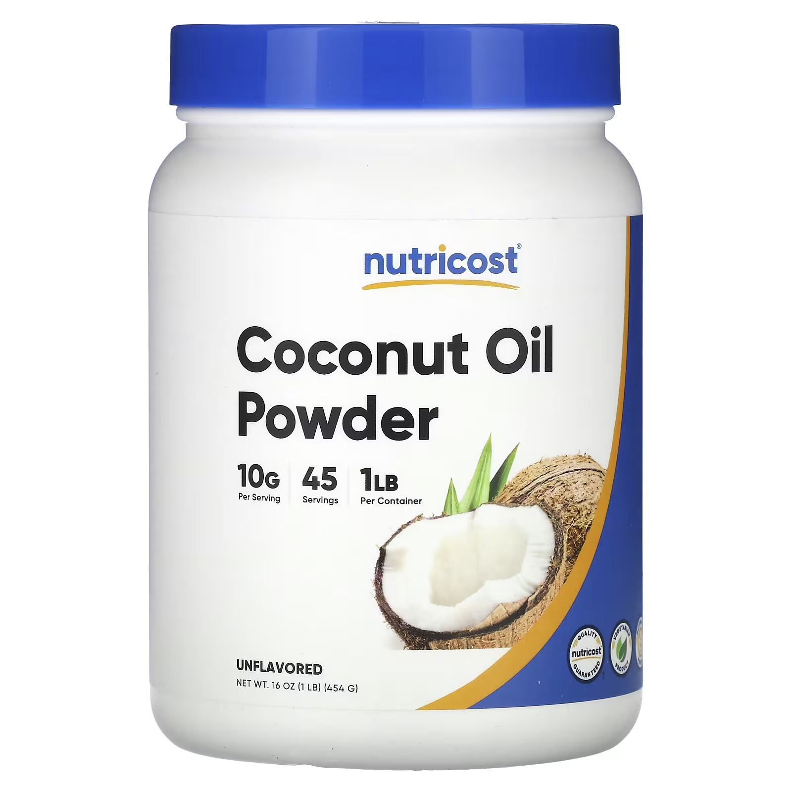 Порошок кокосового масла Nutricost, 454 г quest nutrition порошок из масла среднецепочечных триглицеридов 454 г