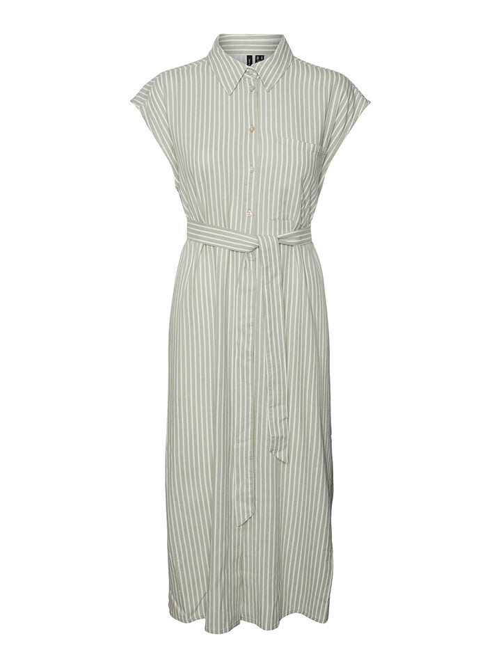 

Платье Vero Moda Hemd Mymilo, цвет Hellgrün/Weiß