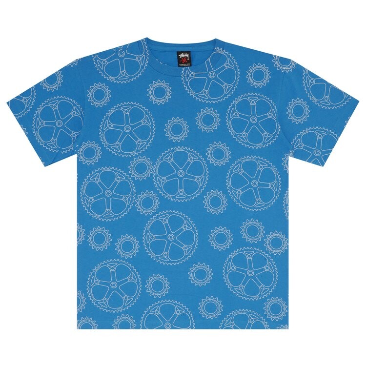 Футболка Stussy Gear Increase The Peace Monogram Circle 'Blue', синий