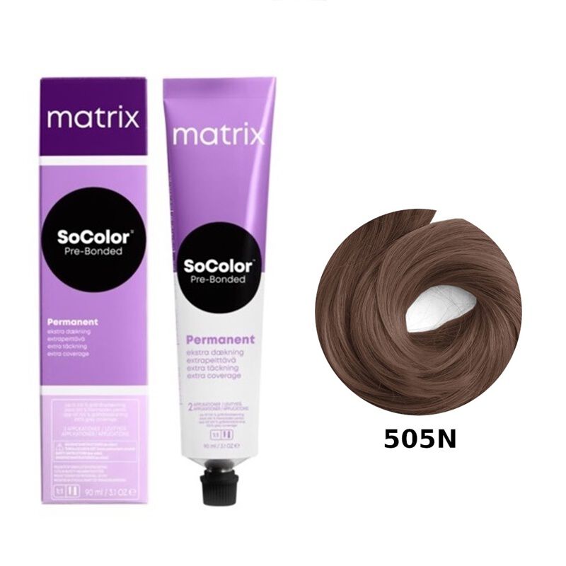 Стойкая краска для волос 505н Matrix Socolor Pre-Bonded Extra Coverage, 90 мл стойкая краска для волос 5w matrix socolor beauty 90 мл