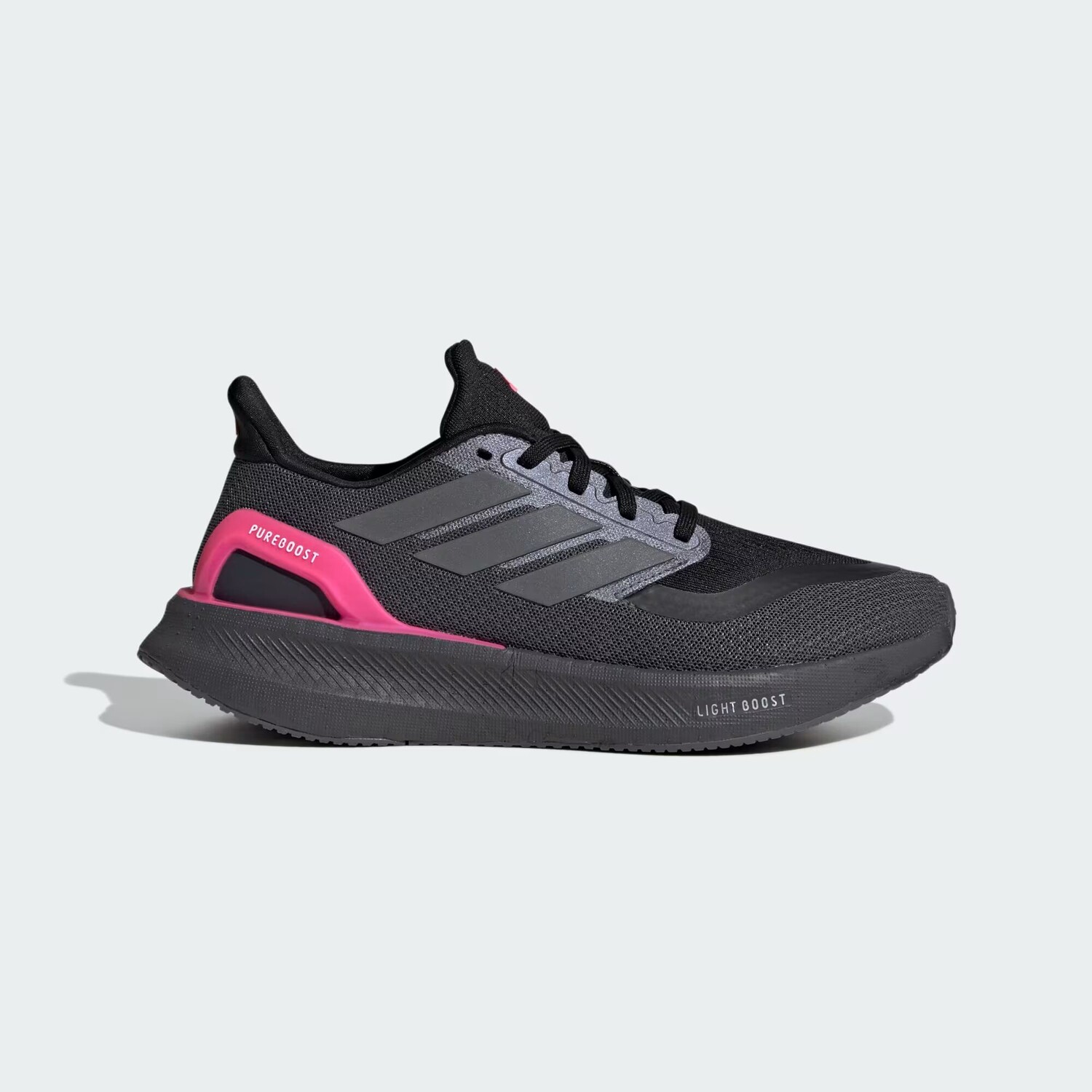 

Кроссовки Pureboost 5 Adidas, цвет Grey Five/Iron Metallic/Lucid Pink