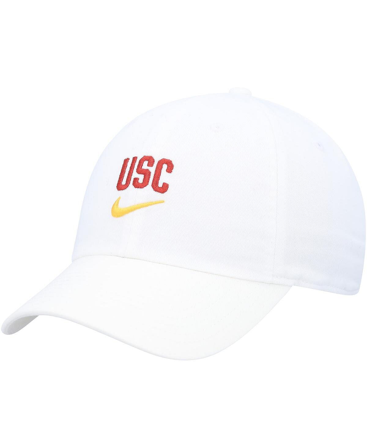

Мужская белая регулируемая шапка USC Trojans Heritage86 Arch Performance Nike