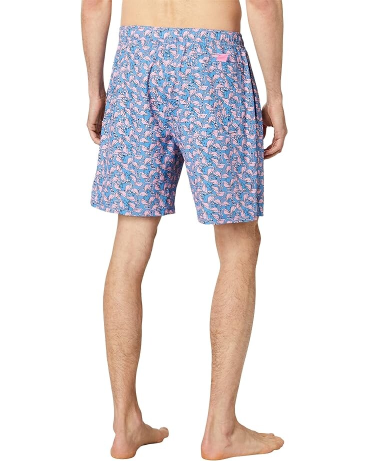 

Шорты для плавания Johnston & Murphy Flamingo Print Swim Shorts, синий