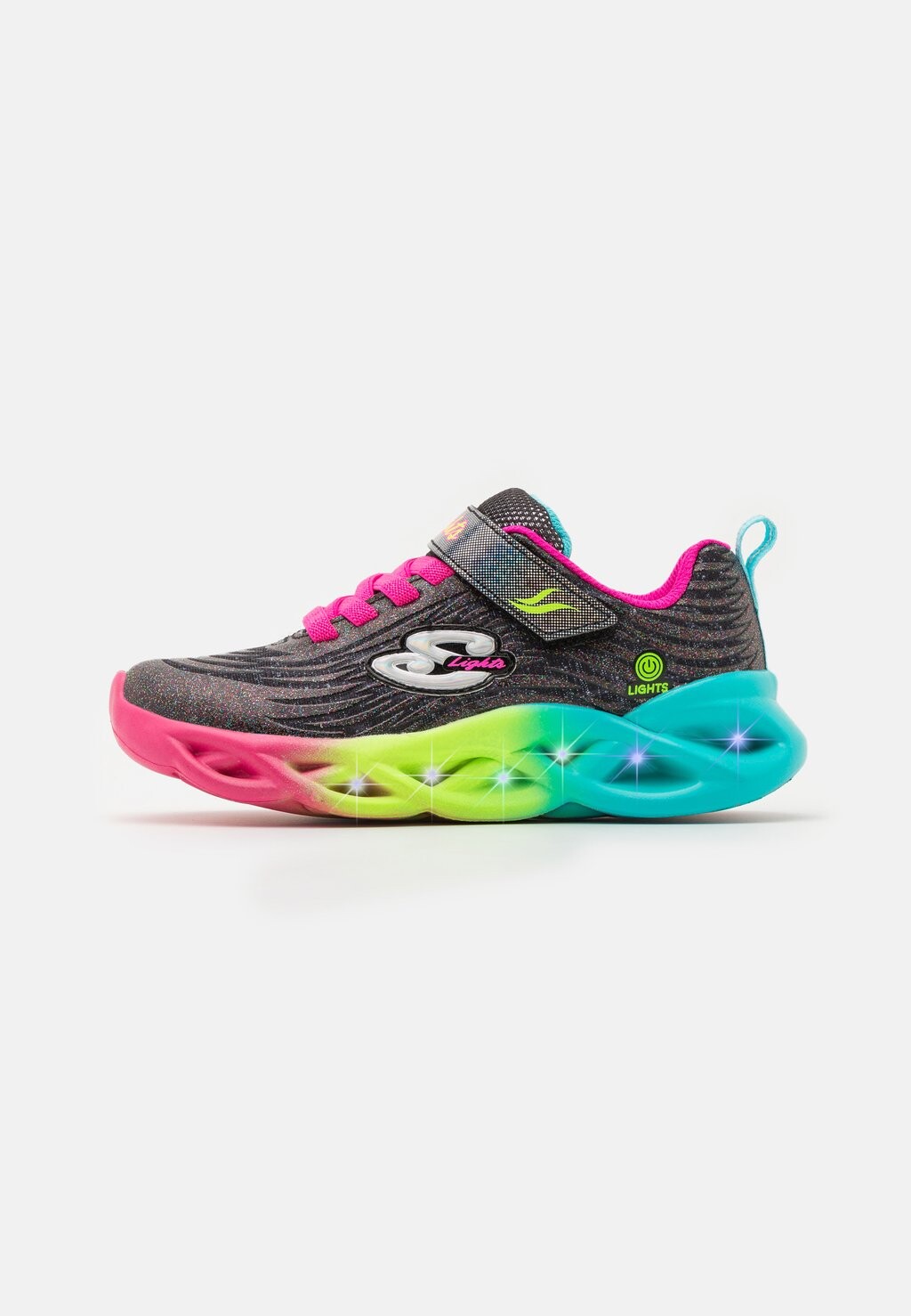 цена Кроссовки низкие TWISTY BRIGHTS Skechers, цвет black/multi trim