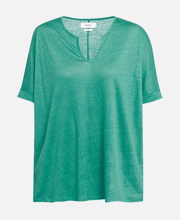 

Льняная блузка Notshy Cashmere, зеленый