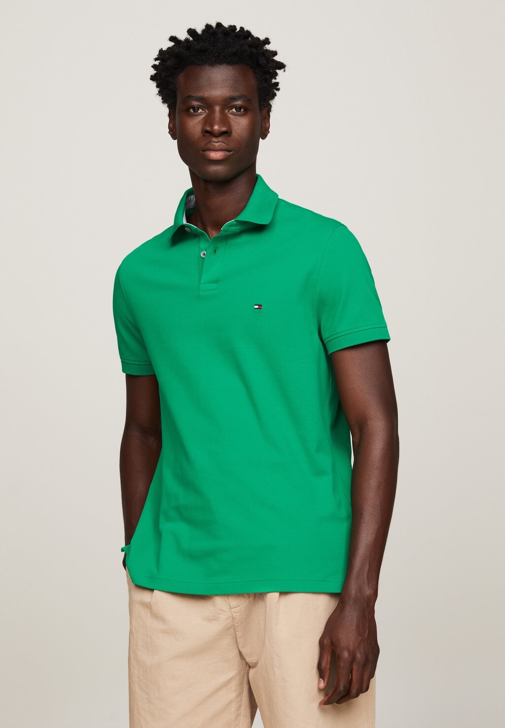

Поло Regular Tommy Hilfiger, цвет olympic green