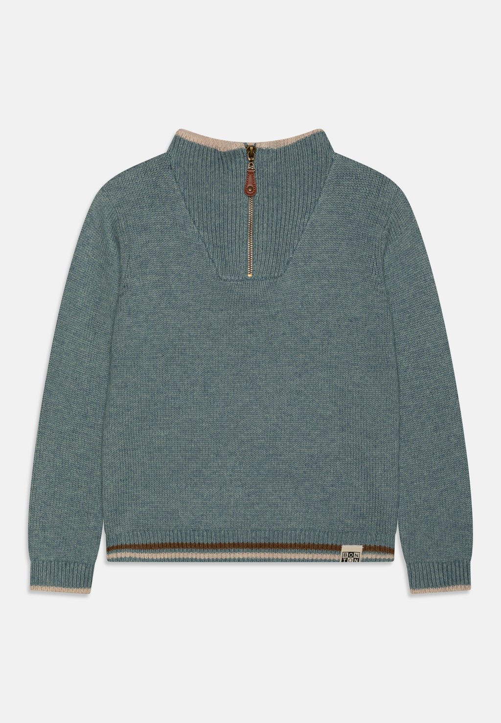 Вязаный свитер MALT PULL ZIPPE , цвет bleu bonton