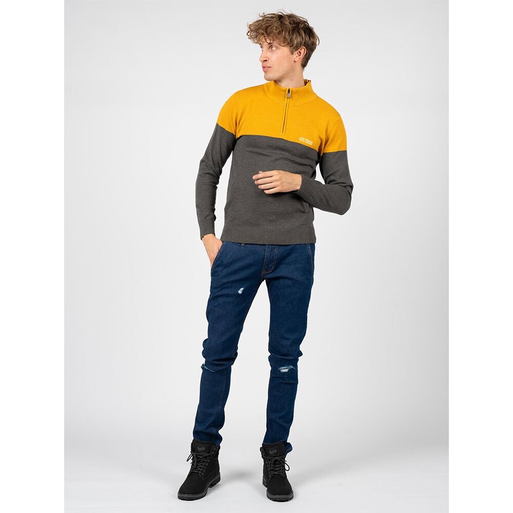 

Свитер Guess Half Zip, желтый