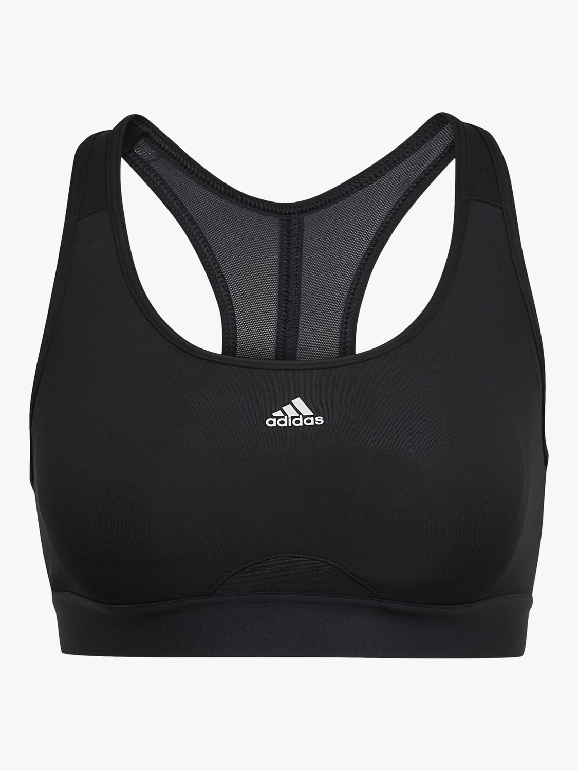 

Спортивный бюстгальтер средней ударной нагрузки Powerreact adidas, черный
