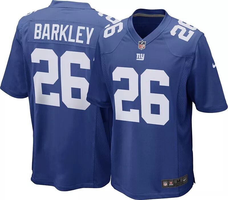 

Мужское джерси Nike New York Giants Saquon Barkley #26 Royal Game