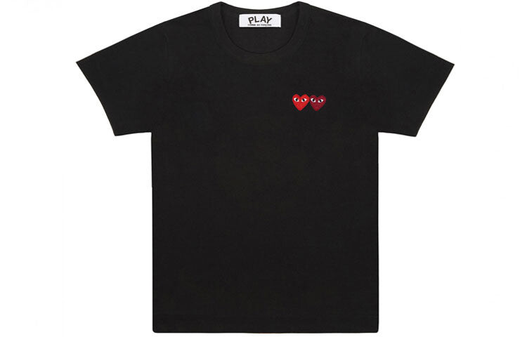 

Футболка CDG Play Double Hearts, черный