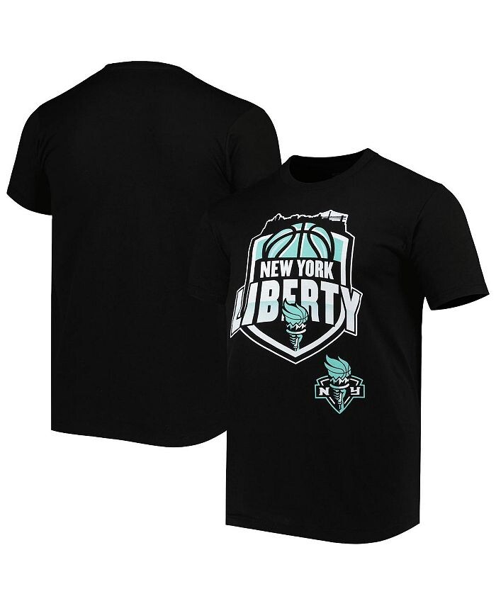 

Мужская и женская черная футболка New York Liberty Crest Stadium Essentials, черный