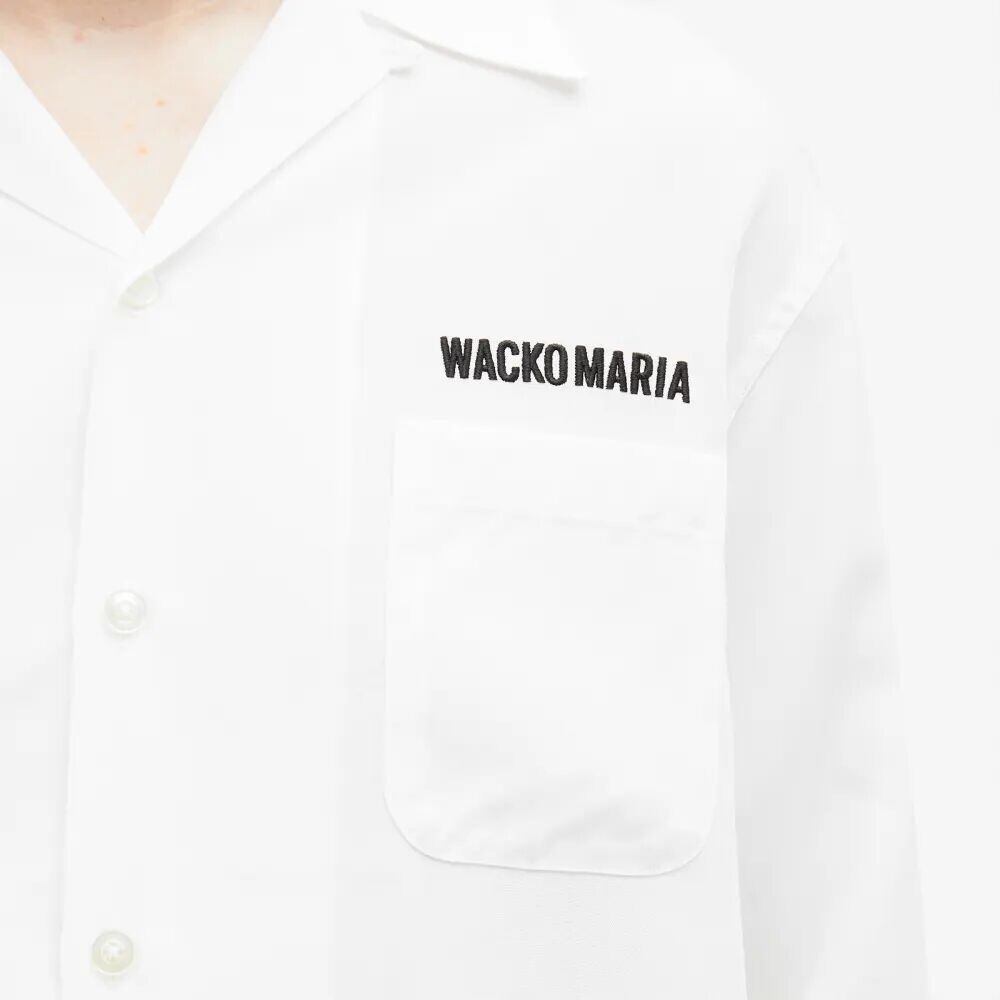 

Wacko Maria Рубашка с вышитым логотипом 50-х годов, белый