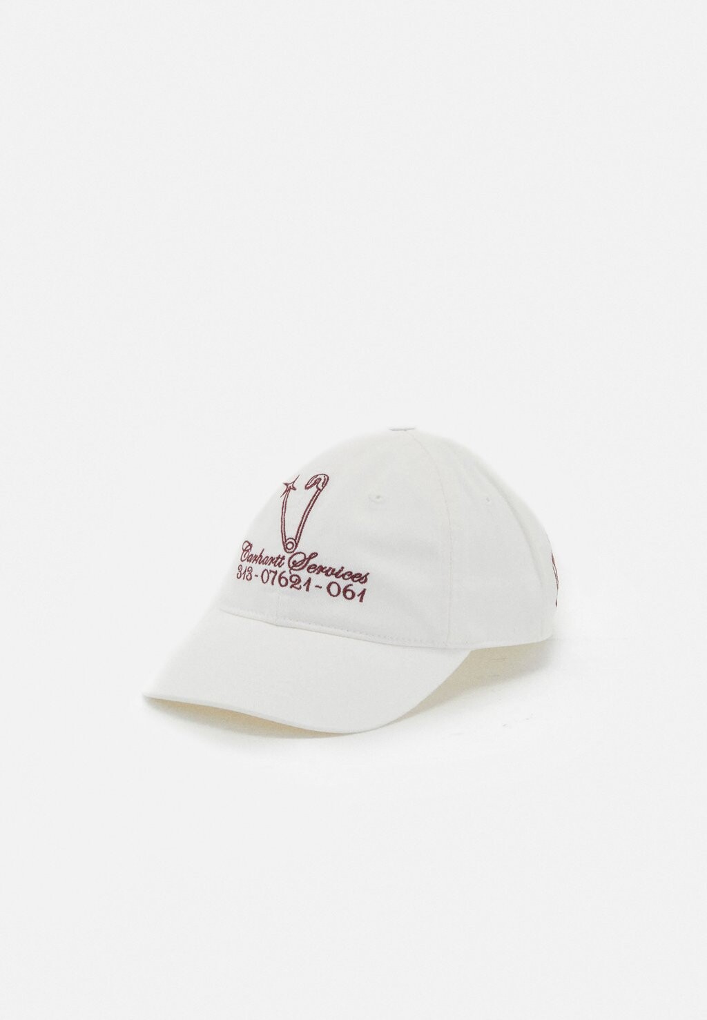 

Кепка Safety Pin Unisex Carhartt WIP, цвет white/bordeaux