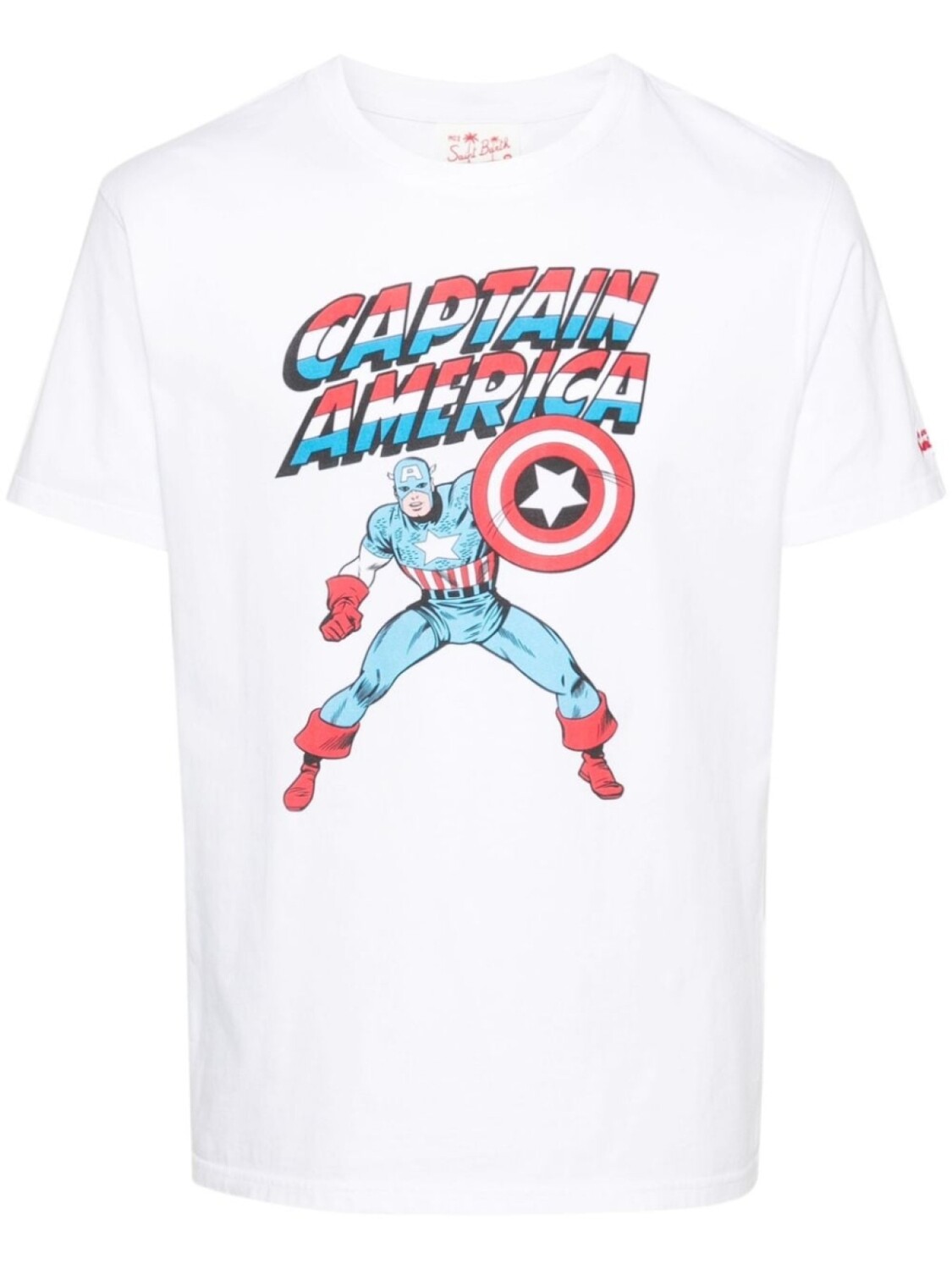 

Футболка с принтом Captain America из коллаборации с Marvel MC2 Saint Barth, белый