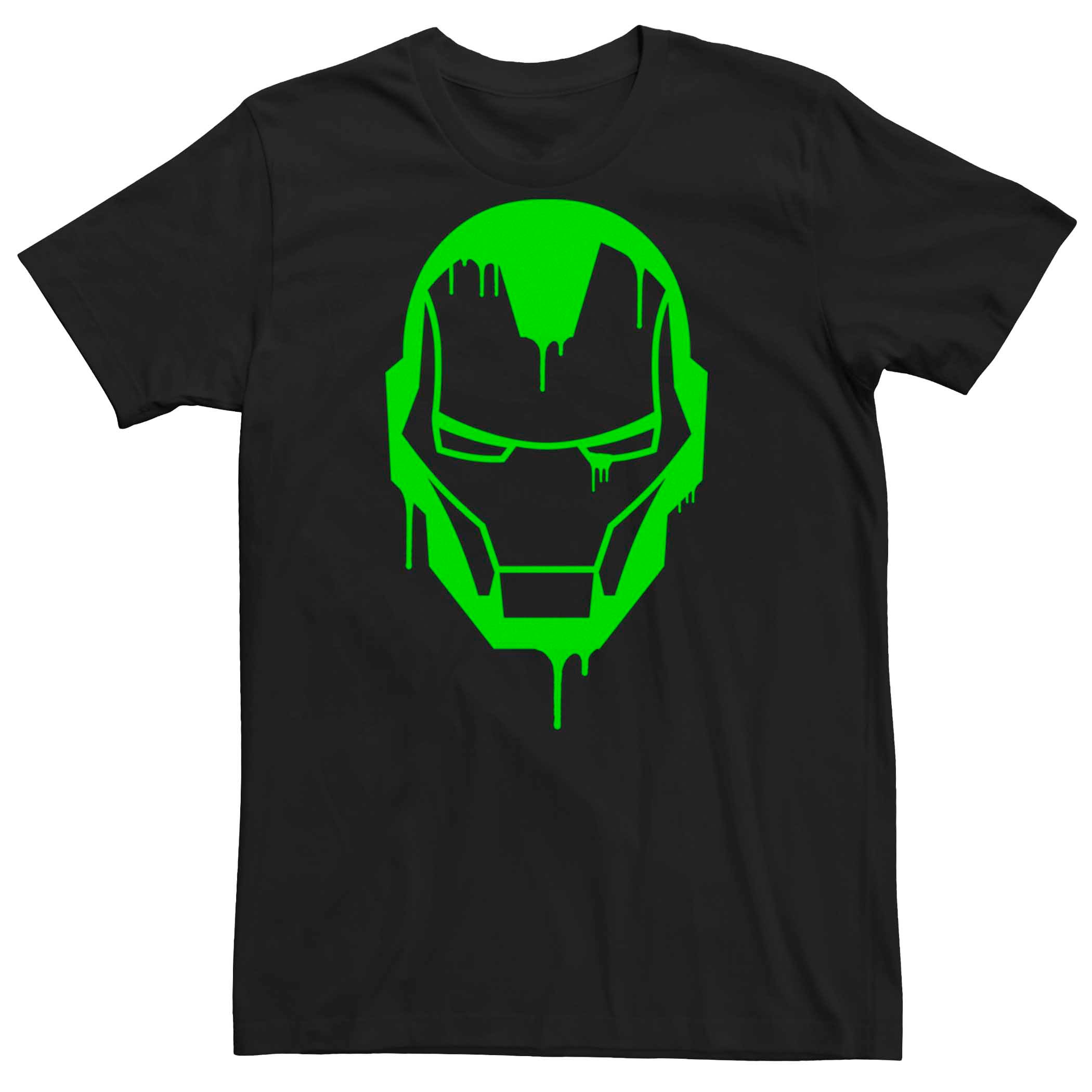Мужская зеленая неоновая футболка с логотипом Marvel Iron Man Licensed Character
