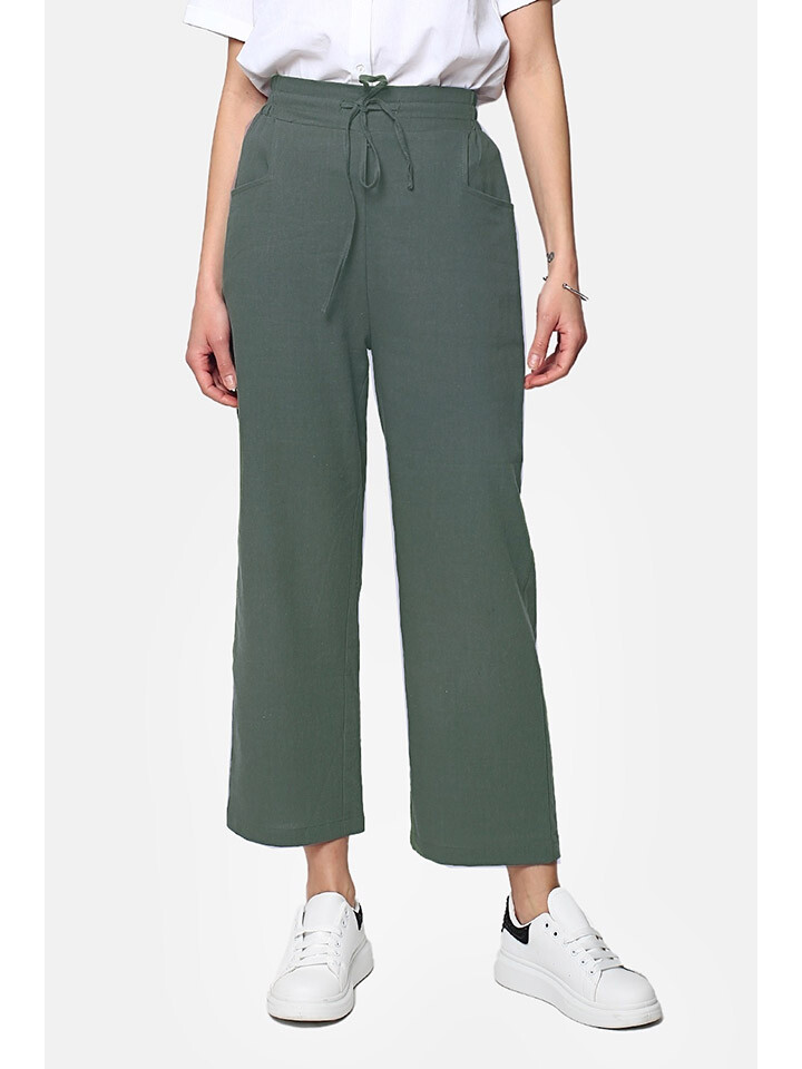 

Брюки Le Jardin du Lin Leinen Hose, хаки