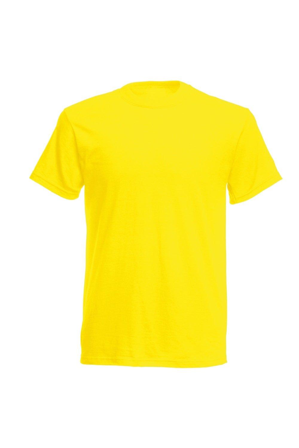 Оригинальная полноразмерная футболка Screen Stars с короткими рукавами Fruit of the Loom, желтый men’s thermal underwear set by fruit of the loom breathable