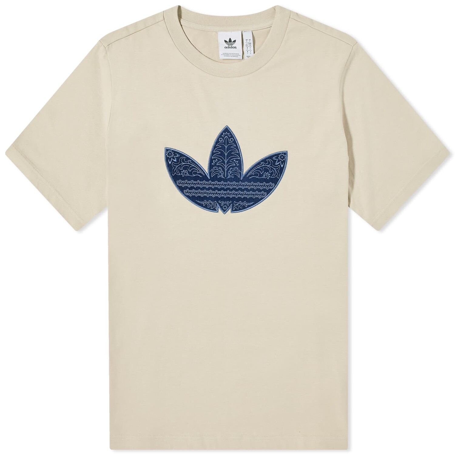 

Футболка Adidas Corduroy Appliqué, цвет Wonder Beige