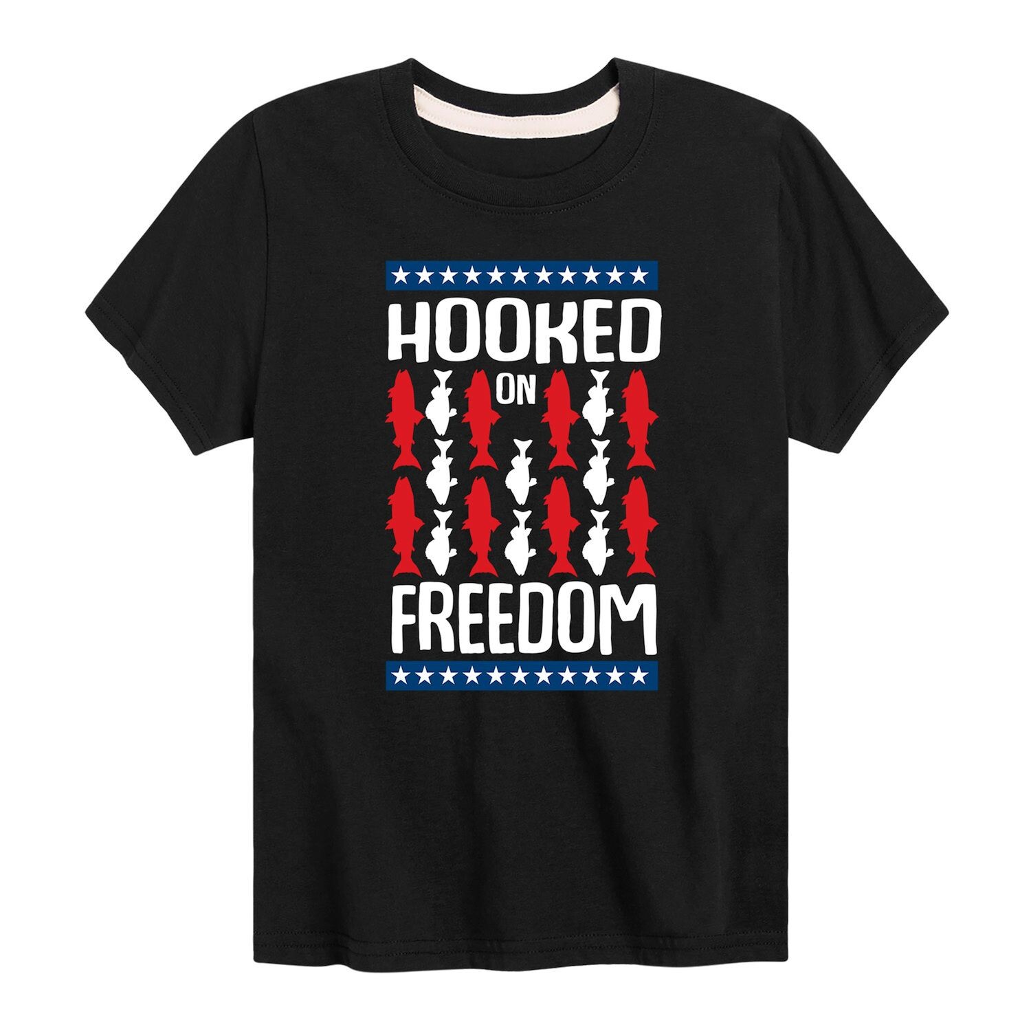 

Футболка Hooked On Freedom Fish для мальчиков 8–20 лет Licensed Character