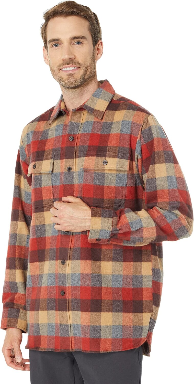 

Рубашка из замши в клетку Regular L.L.Bean, цвет Apple Cinnamon