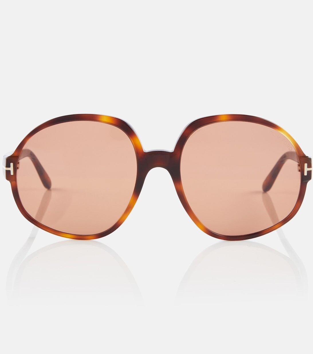 

Солнцезащитные очки Claude-02 в массивной оправе Tom Ford, коричневый