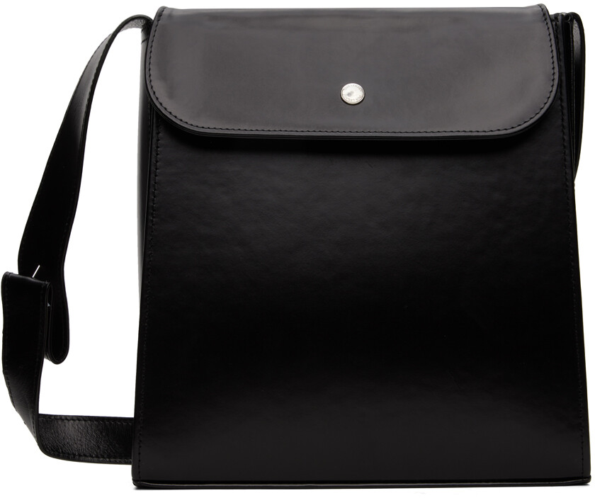 

Черная удлиненная сумка Our Legacy, цвет Aamon black leather