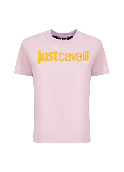 

Белая женская футболка с круглым вырезом с принтом Just Cavalli, Белый, Белая женская футболка с круглым вырезом с принтом Just Cavalli