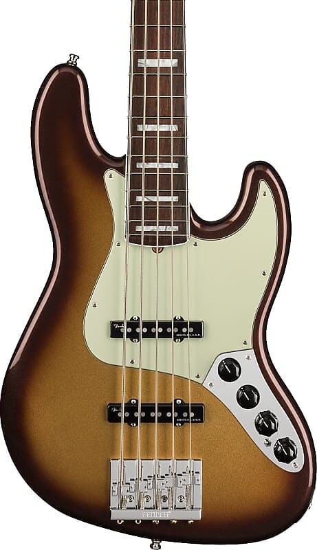 

Басс гитара Fender American Ultra Jazz Bass V. Rosewood FB, Mocha Burst