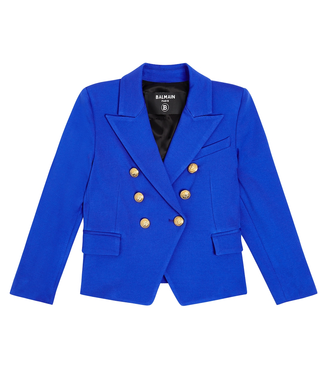 цена Двубортный пиджак Balmain Kids, синий