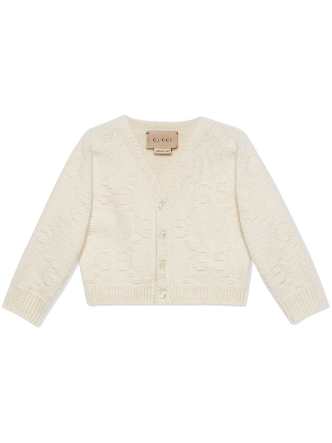 

Gucci Kids кардиган с узором GG, белый