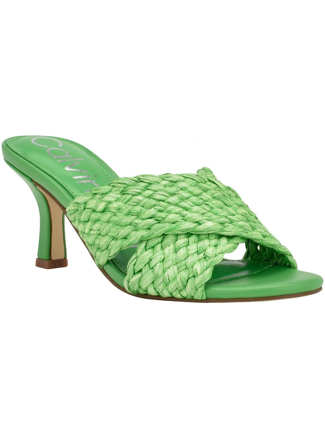 

Женские тканые туфли-слипоны Chetol2 на каблуке Calvin Klein, цвет Medium Green