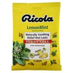 Ricola Травяные капли для горла - Лимонная мята без сахара 19 капель