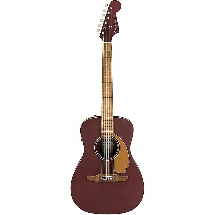 Акустическая гитара Fender California Malibu Player Acoustic-Electric Guitar Burgundy Satin
