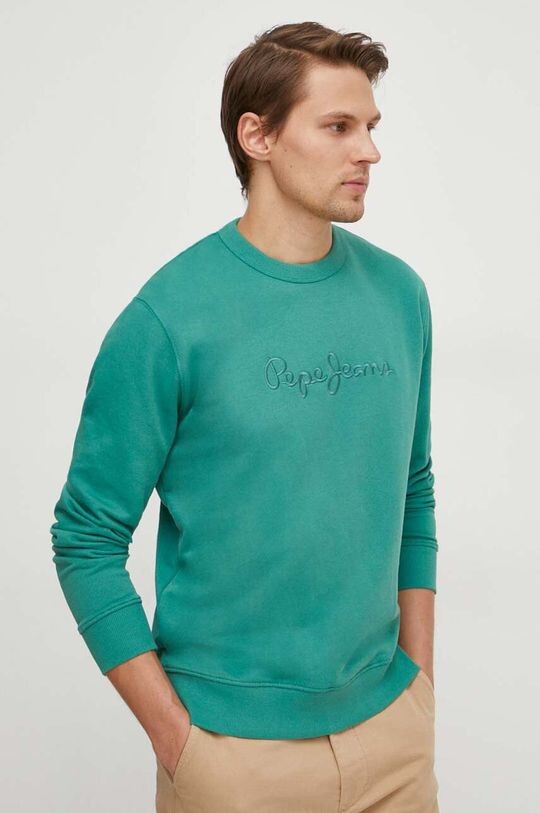 

Толстовка Joe Crew из хлопка Pepe Jeans, зеленый