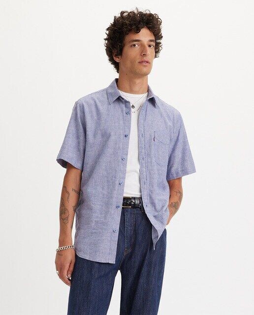 

Мужская рубашка с коротким рукавом Levi'S, синий