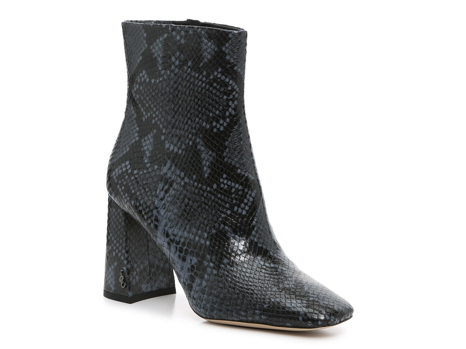 

Сэм Эдельман Коди Бути Sam Edelman, темно-синий/черный змеиный принт