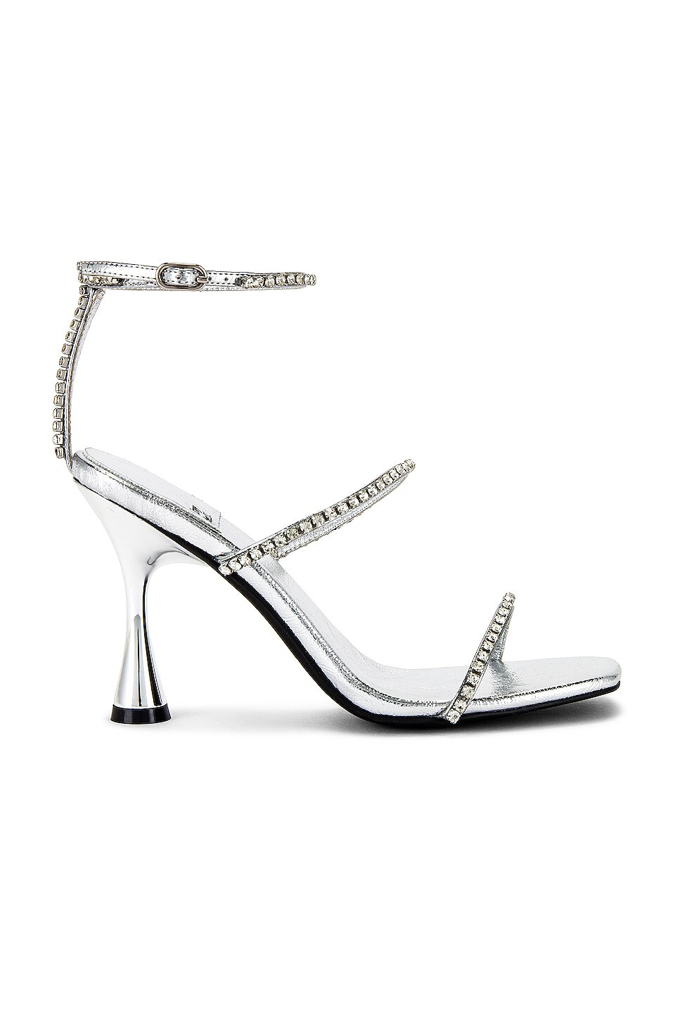 

Сандалии Jeffrey Campbell Demonic, серебряный