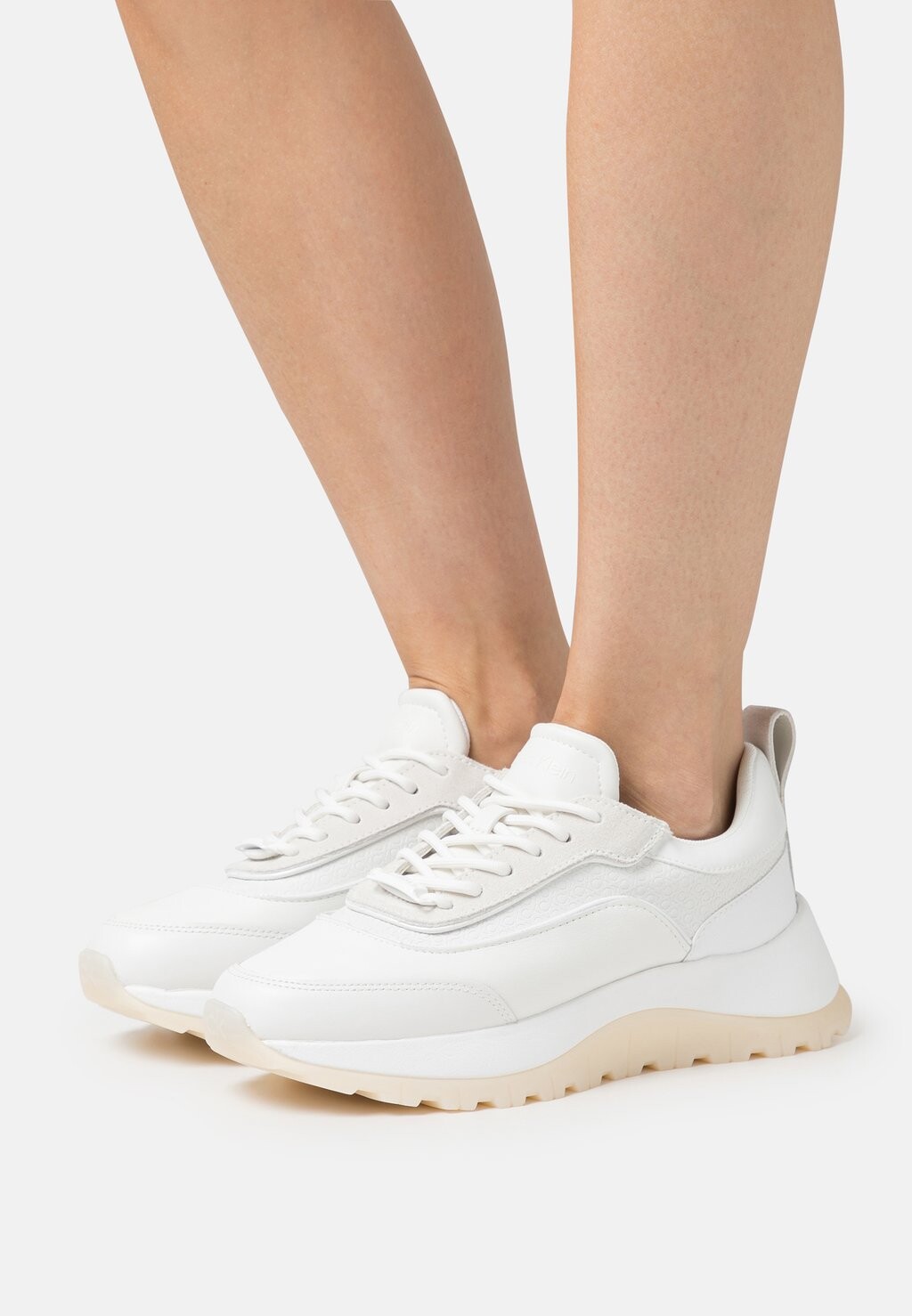 

Низкие кроссовки 2 PIECE RUNNER S LACE UP NANO Calvin Klein, ярко-белый