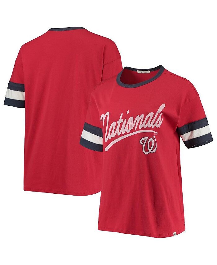 

Женская красная футболка Washington Nationals Dani '47 '47 Brand, красный